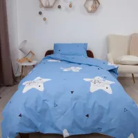 Детское постельное бельё Relaxe Home Soft Dreams (020207) Хлопок/ Синий Разноцветный photo 4