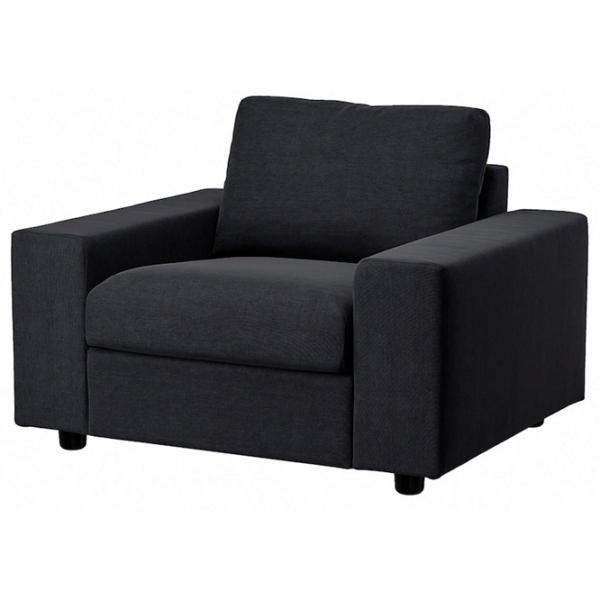 Кресло Ikea Vimle Черный Тёмно синий photo 1 Кресло Ikea Vimle Черный Тёмно синий photo 1