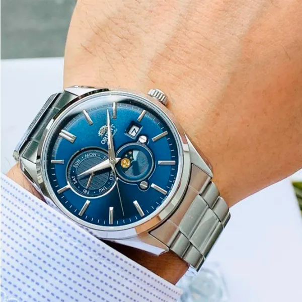 Ceas de mână pentru bărbați Orient RA-AK0308L30B Mecanic / 42 mm photo 5