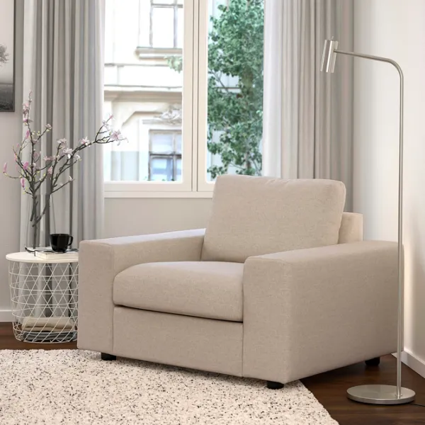 Fotoliu Ikea Vimle Black Beige photo 2 Fotoliu Ikea Vimle Black Beige photo 2