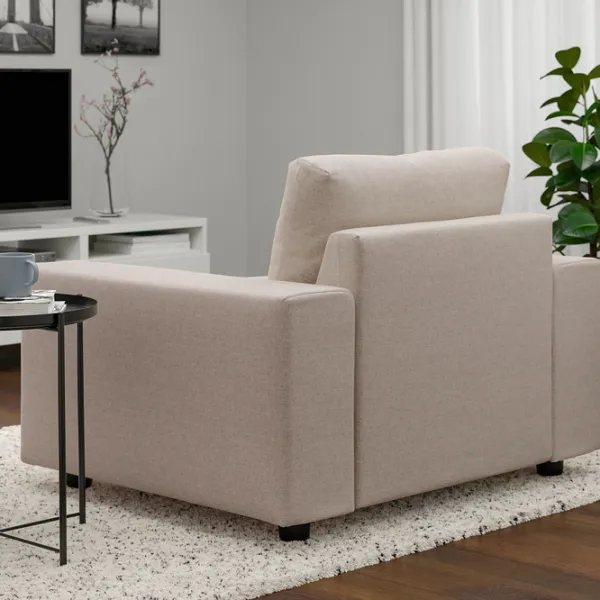 Fotoliu Ikea Vimle Black Beige photo 4 Fotoliu Ikea Vimle Black Beige photo 4