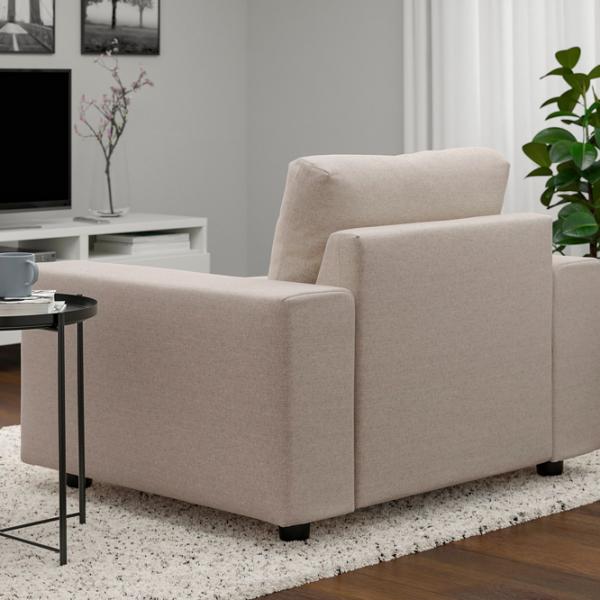 Fotoliu Ikea Vimle Black Beige photo 4 Fotoliu Ikea Vimle Black Beige photo 4