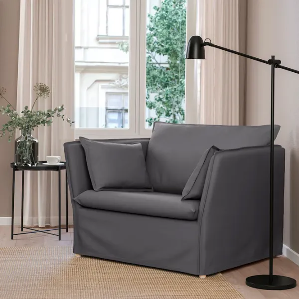 Кресло Ikea Backsalen Beige Серый photo 2 Кресло Ikea Backsalen Beige Серый photo 2
