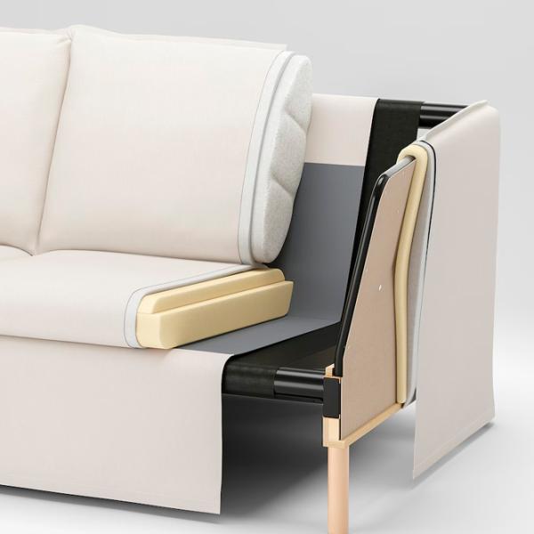 Кресло Ikea Backsalen Beige Серый photo 6 Кресло Ikea Backsalen Beige Серый photo 6