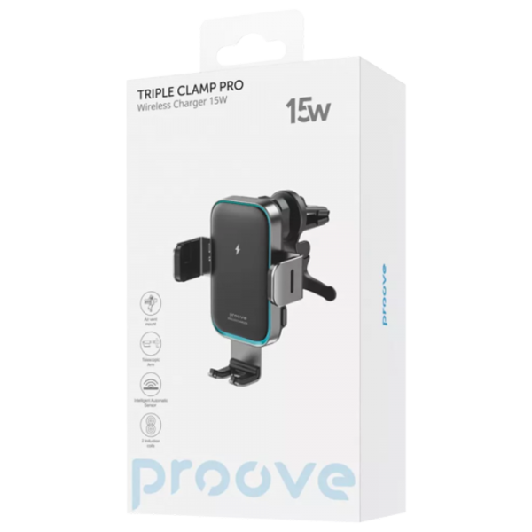 Держатель телефона Proove Triple Clamp Pro Черный photo 6 Держатель телефона Proove Triple Clamp Pro Черный photo 6