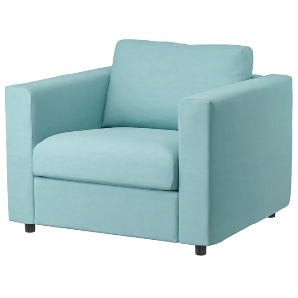 Кресло Ikea Vimle Черный Синий photo 1 Кресло Ikea Vimle Черный Синий photo 1