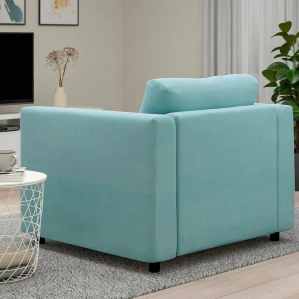 Кресло Ikea Vimle Черный Синий photo 5 Кресло Ikea Vimle Черный Синий photo 5