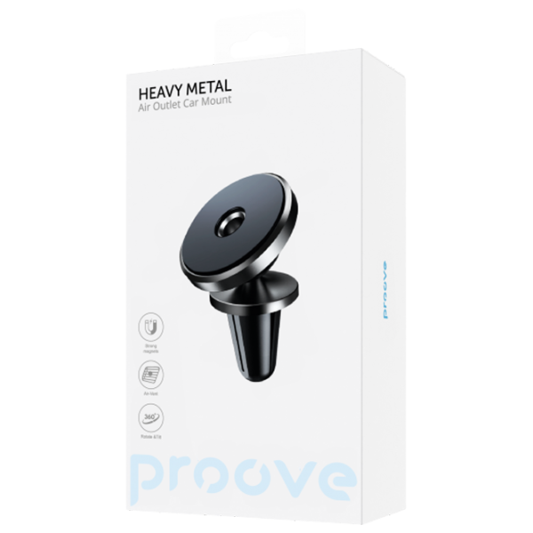 Автомобильный держатель Proove Heavy Metal Черный photo 4 Автомобильный держатель Proove Heavy Metal Черный photo 4