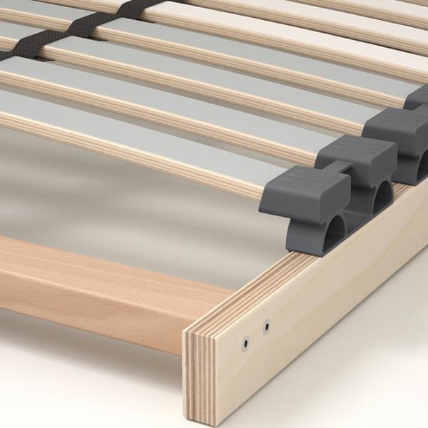 Кровать Ikea Stjarno/Lonset 160 x 200 см / Металл / Белый photo 3