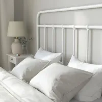 Кровать Ikea Stjarno/Lonset 160 x 200 см / Металл / Белый photo 6
