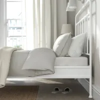 Кровать Ikea Stjarno/Lonset 160 x 200 см / Металл / Белый photo 7