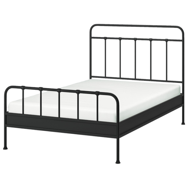 Кровать Ikea Stjarno/Lonset 160 x 200 см / Металл / Черный photo 1