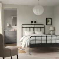 Кровать Ikea Stjarno/Lonset 160 x 200 см / Металл / Черный photo 6