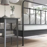 Кровать Ikea Stjarno/Lonset 160 x 200 см / Металл / Черный photo 7