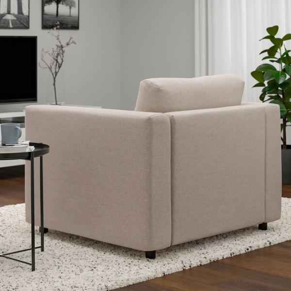 Fotoliu Ikea Vimle Black Beige photo 2 Fotoliu Ikea Vimle Black Beige photo 2