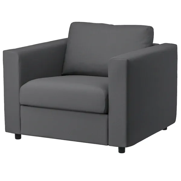 Кресло Ikea Vimle Черный Серый photo 1 Кресло Ikea Vimle Черный Серый photo 1