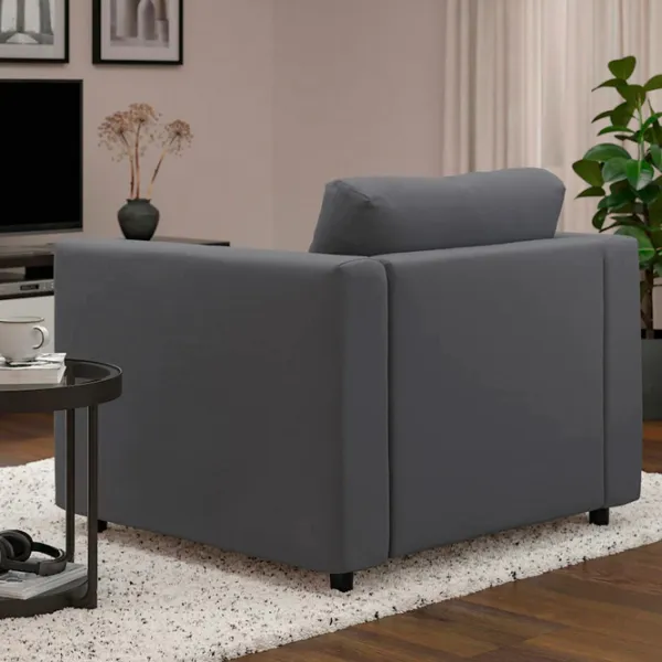 Кресло Ikea Vimle Черный Серый photo 3 Кресло Ikea Vimle Черный Серый photo 3