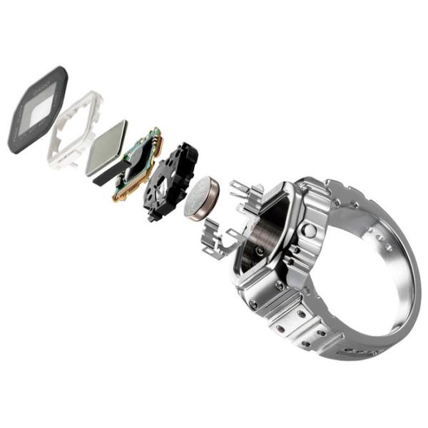 Inel cu ceas unisex Casio CRW-001-1ER Cuarț / 25.2 mm photo 2