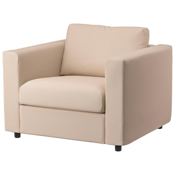 Кресло Ikea Vimle Черный Бежевый photo 1 Кресло Ikea Vimle Черный Бежевый photo 1