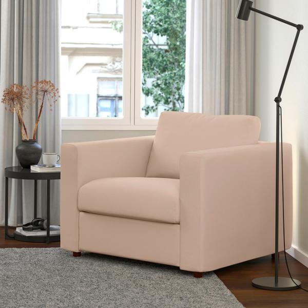 Кресло Ikea Vimle Черный Бежевый photo 2 Кресло Ikea Vimle Черный Бежевый photo 2