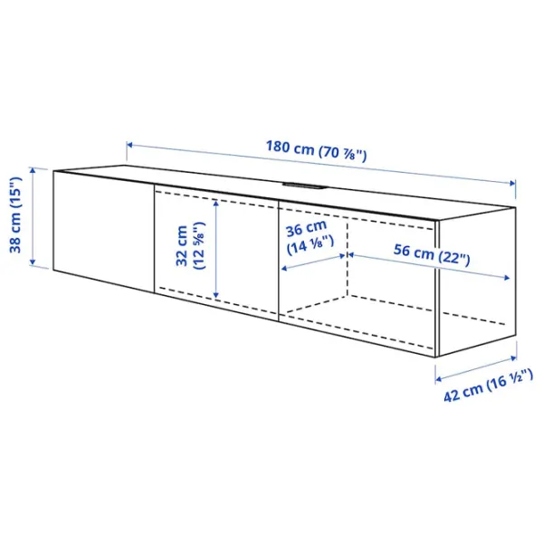 Comodă TV Ikea Besta 38 x 180 x 42 / PAL photo 6 Comodă TV Ikea Besta 38 x 180 x 42 / PAL photo 6