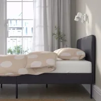Кровать Ikea Slattum/Vissle 160 x 200 см / ЛДСП / Серый photo 3