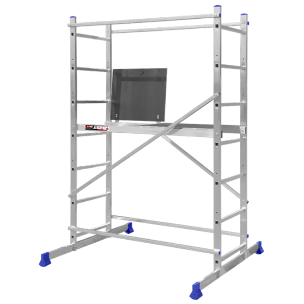Scară mobilă cu platformă Stark RA 03 2x7 150 kg photo 1