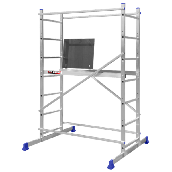Scară mobilă cu platformă Stark RA 03 2x7 150 kg photo 1