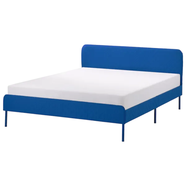 Кровать Ikea Slattum/Knisa 140 x 200 см / ЛДСП / Синий photo 1