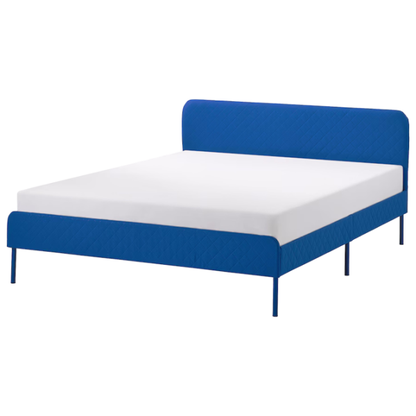 Кровать Ikea Slattum/Knisa 140 x 200 см / ЛДСП / Синий photo 1