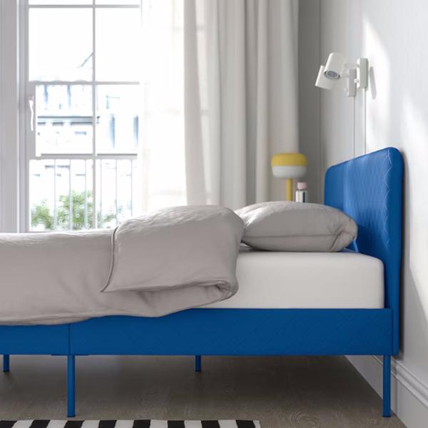Кровать Ikea Slattum/Knisa 140 x 200 см / ЛДСП / Синий photo 3