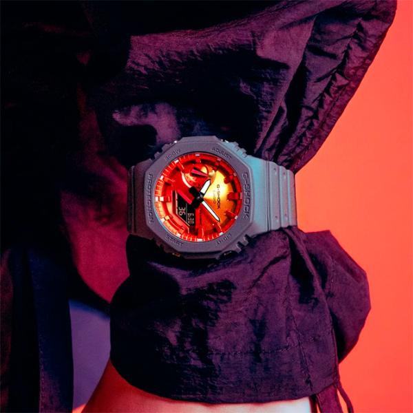 Ceas de mână pentru bărbați Casio GA-2100FL-8AER Cuarț / 48.5 mm photo 3