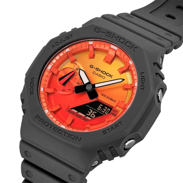 Ceas de mână pentru bărbați Casio GA-2100FL-8AER Cuarț / 48.5 mm photo 5