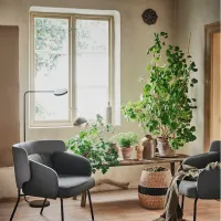 Кресло Ikea Bingsta/Vissle/Kabusa Черный Серый photo 4