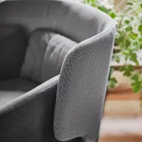 Кресло Ikea Bingsta/Vissle/Kabusa Черный Серый photo 6