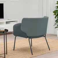 Кресло Ikea Bingsta/Vissle/Kabusa Черный Серый photo 7