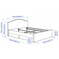 Pat Ikea Ramnefjall/Kilanda/Luroy 140 x 200 cm / Furnir / Beige photo 10