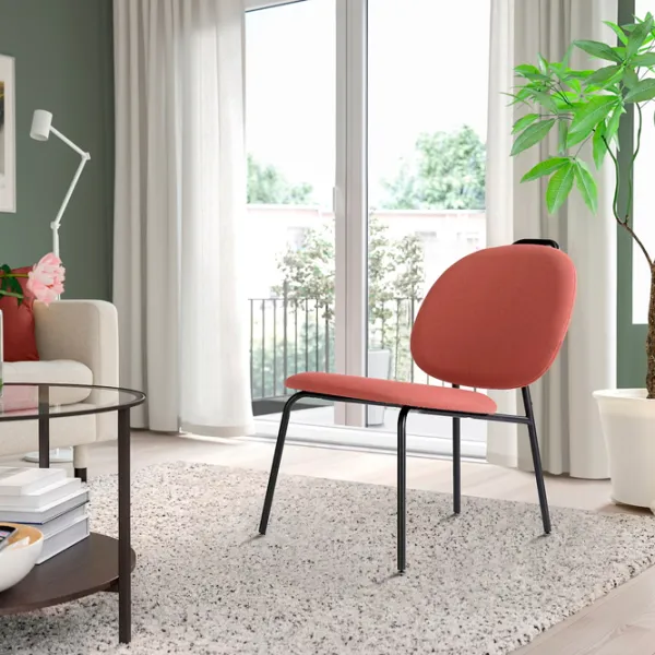 Кресло Ikea Gavle/Diserod Черный Красный photo 3