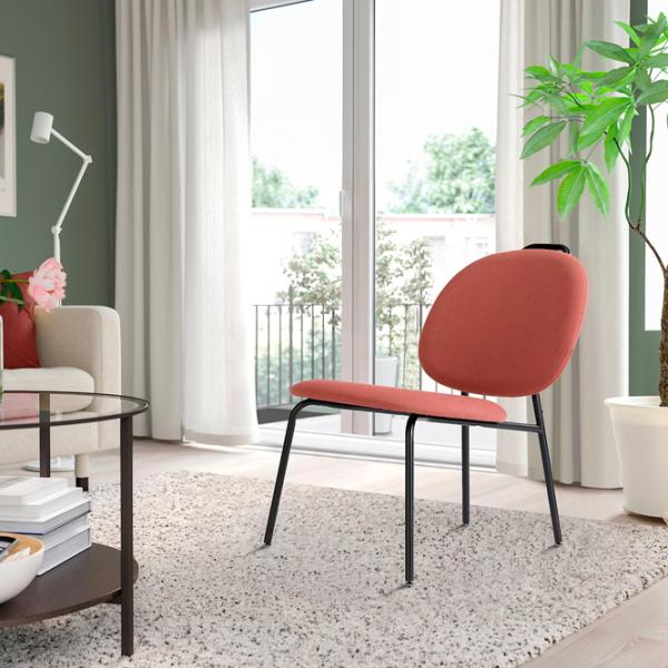 Кресло Ikea Gavle/Diserod Черный Красный photo 3