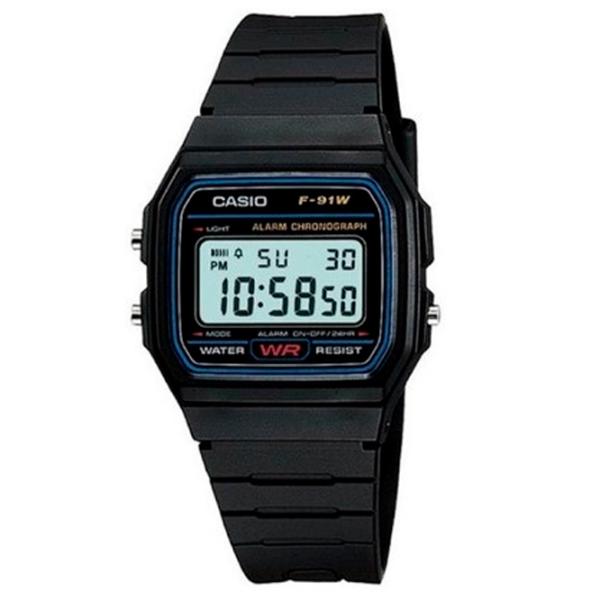Ceas de mână unisex Casio F-91W-1YEG Cuarț / 33 mm photo 1