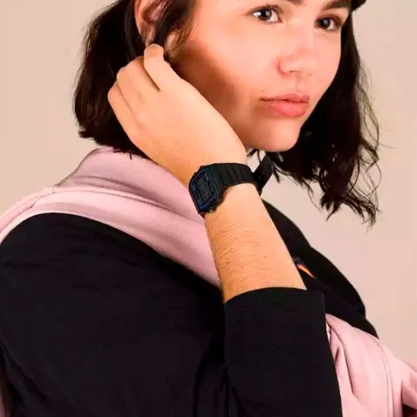 Ceas de mână unisex Casio F-91W-1YEG Cuarț / 33 mm photo 4