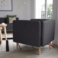Кресло Ikea Lillehem/Gunnared Beige Серый photo 5