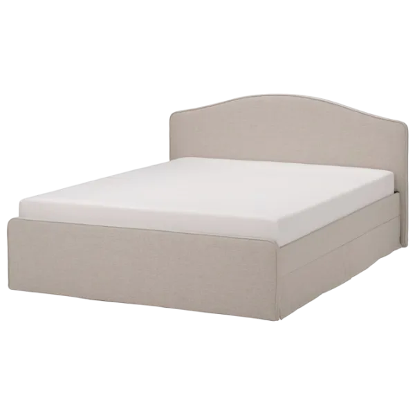 Кровать Ikea Ramnefjall/Klovsta 160 x 200 см / Шпон / Бежевый photo 1