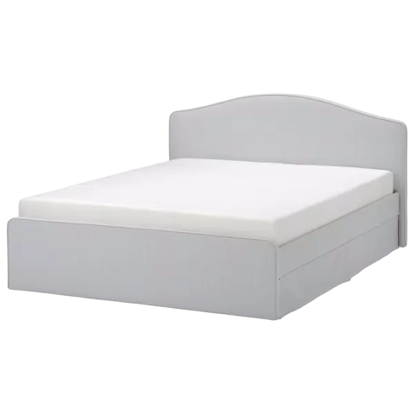 Кровать Ikea Ramnefjall/Klovsta/Luroy 140 x 200 см / Шпон / Серый photo 1