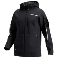 Hanorac de lucru unisex SAFETY JOGGER DENEB HOODIE Black / 280 g/m2