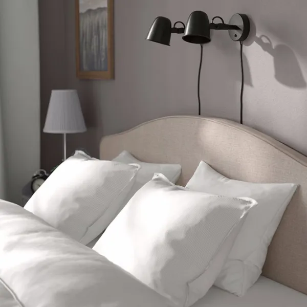 Кровать Ikea Ramnefjall/Kilanda 140 x 200 см / Шпон / Бежевый photo 3 Кровать Ikea Ramnefjall/Kilanda 140 x 200 см / Шпон / Бежевый photo 3