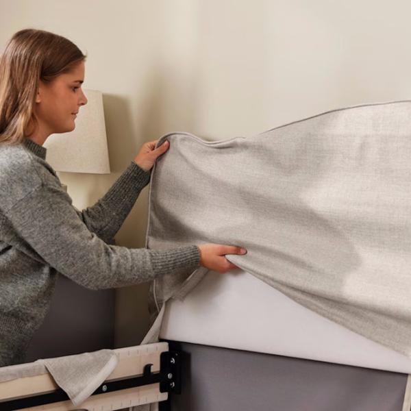Кровать Ikea Ramnefjall/Kilanda 140 x 200 см / Шпон / Бежевый photo 4 Кровать Ikea Ramnefjall/Kilanda 140 x 200 см / Шпон / Бежевый photo 4