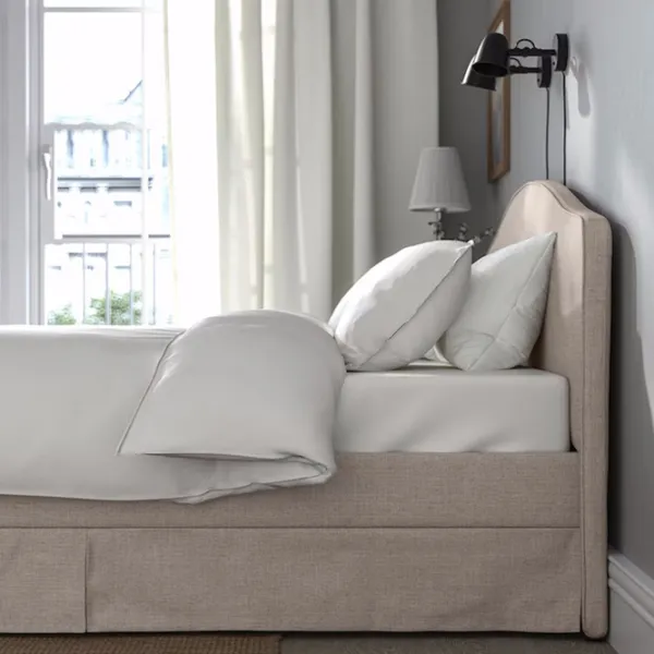 Кровать Ikea Ramnefjall/Kilanda 140 x 200 см / Шпон / Бежевый photo 6 Кровать Ikea Ramnefjall/Kilanda 140 x 200 см / Шпон / Бежевый photo 6