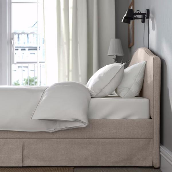 Кровать Ikea Ramnefjall/Kilanda 140 x 200 см / Шпон / Бежевый photo 6 Кровать Ikea Ramnefjall/Kilanda 140 x 200 см / Шпон / Бежевый photo 6