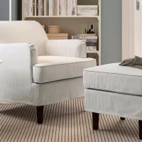 Fotoliu Ikea Rocksjon/Klovsta Brown White photo 2